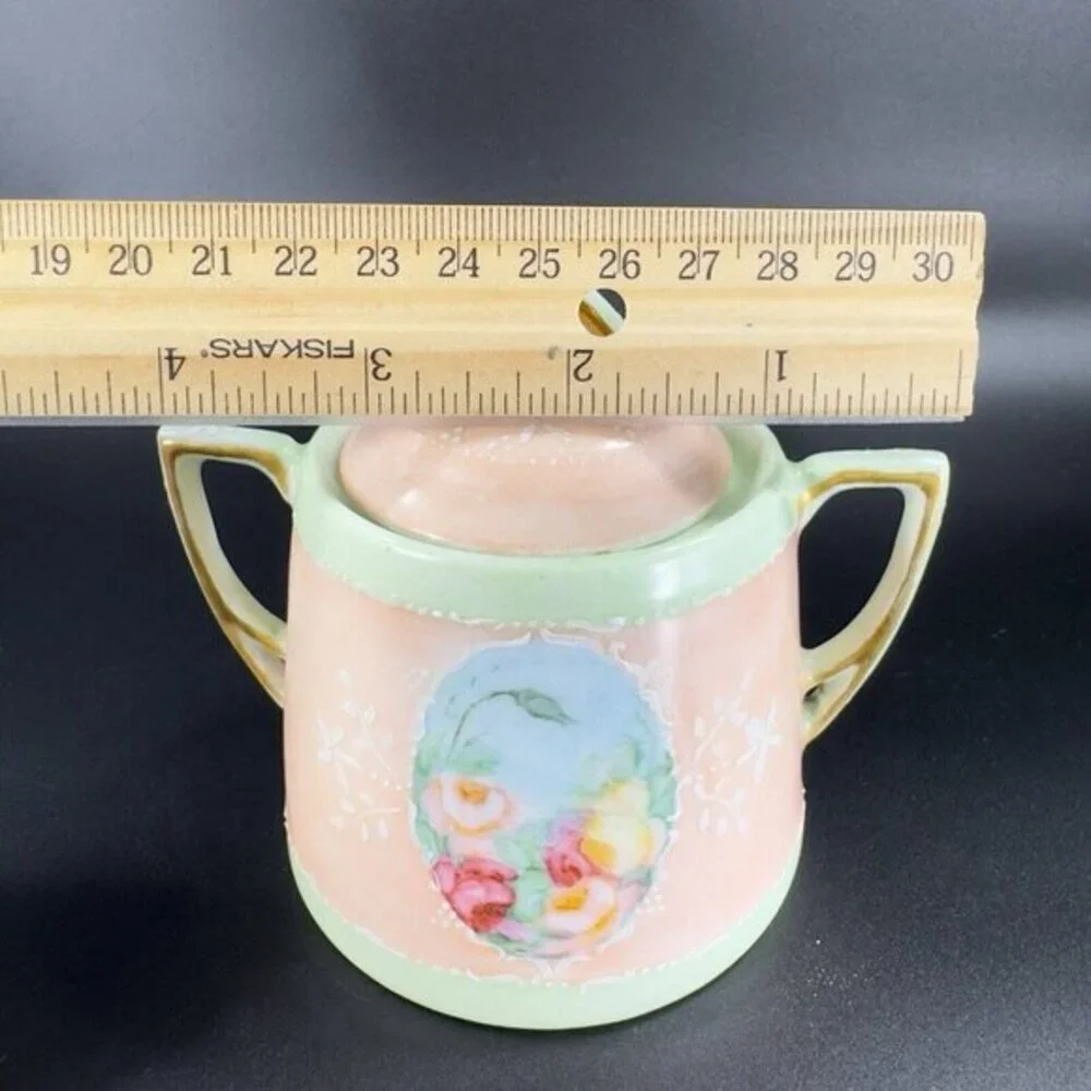 Antique CT Altwasser Silesia Hand Painted Porcelain Sugar Creamer Plate‎ Set 3